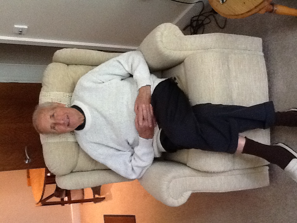 Sid in arm chair